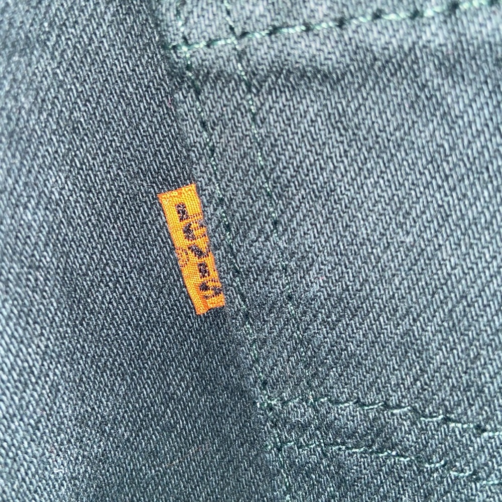 Levi’s Vintage Orange Tag Deep Forest Green Student Relaxed Fit 550 Size 30/32 - Picture 5 of 10